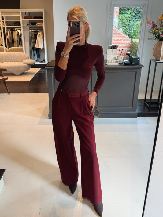 Camille Trousers Bordeaux