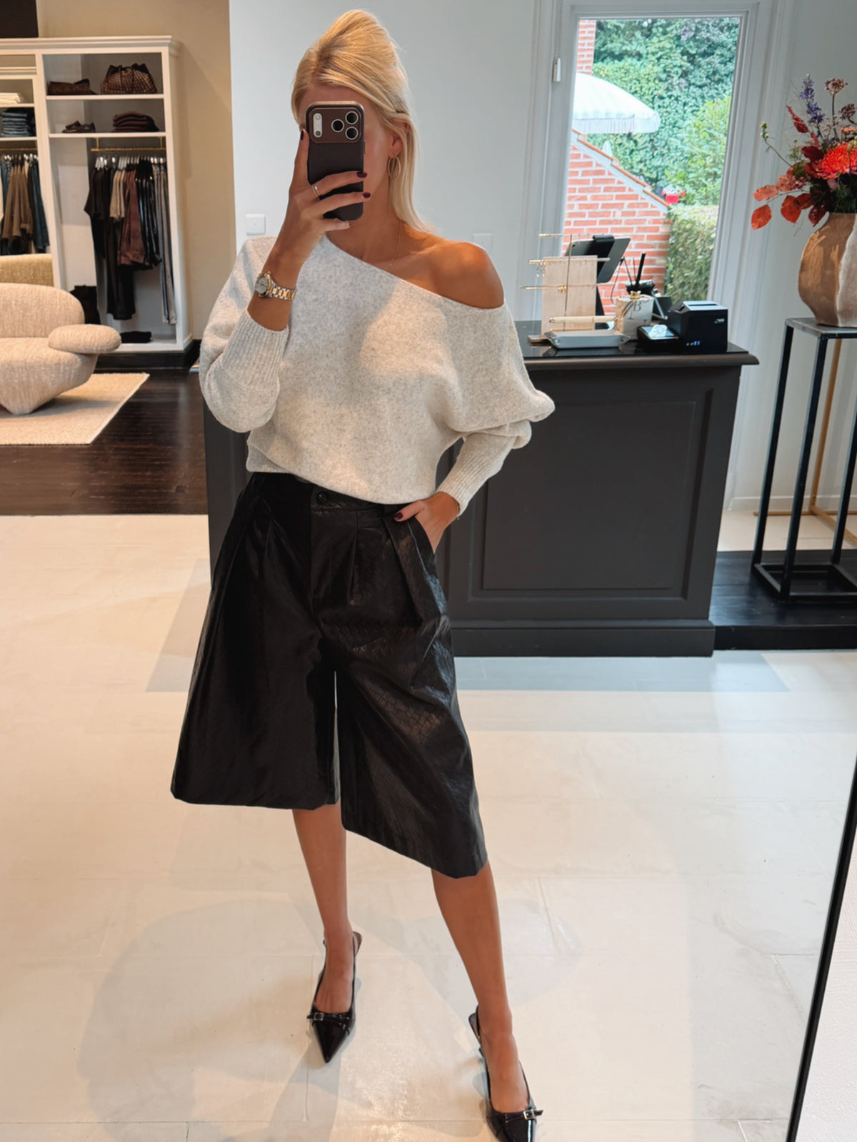 Ellie shorts Brown/Bordeaux