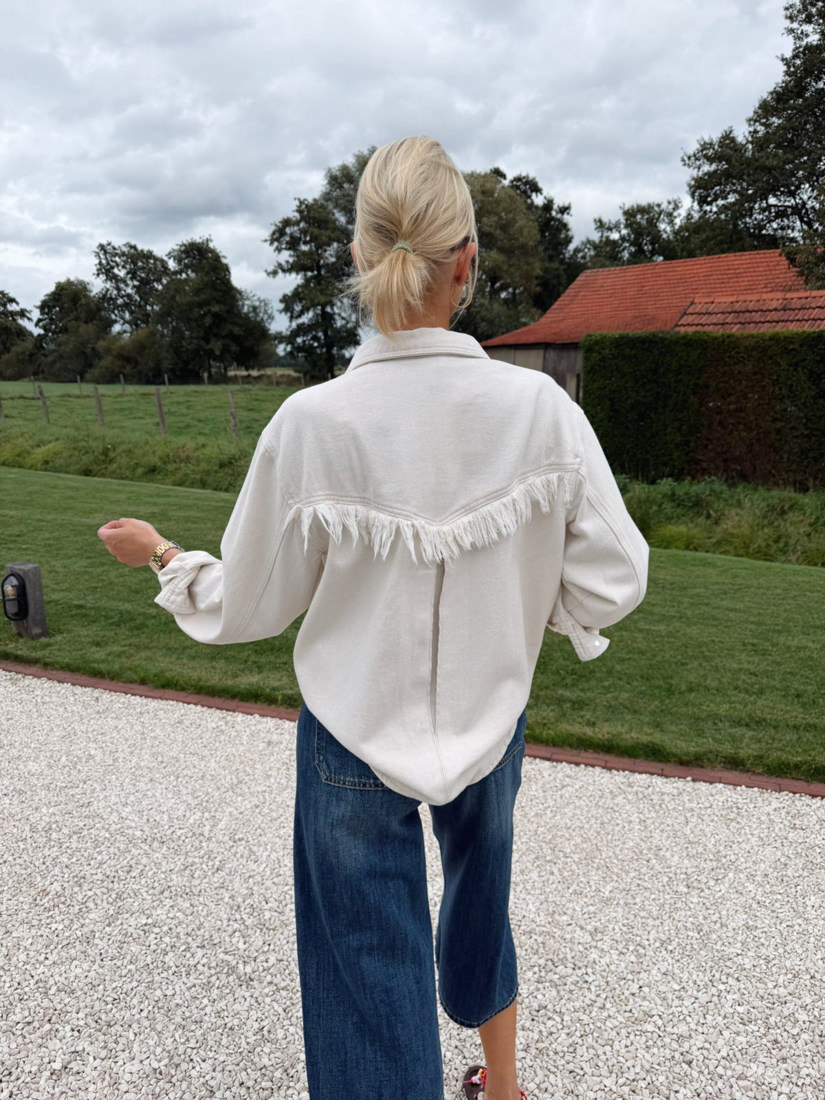 Emilia Jeansshirt Ecru