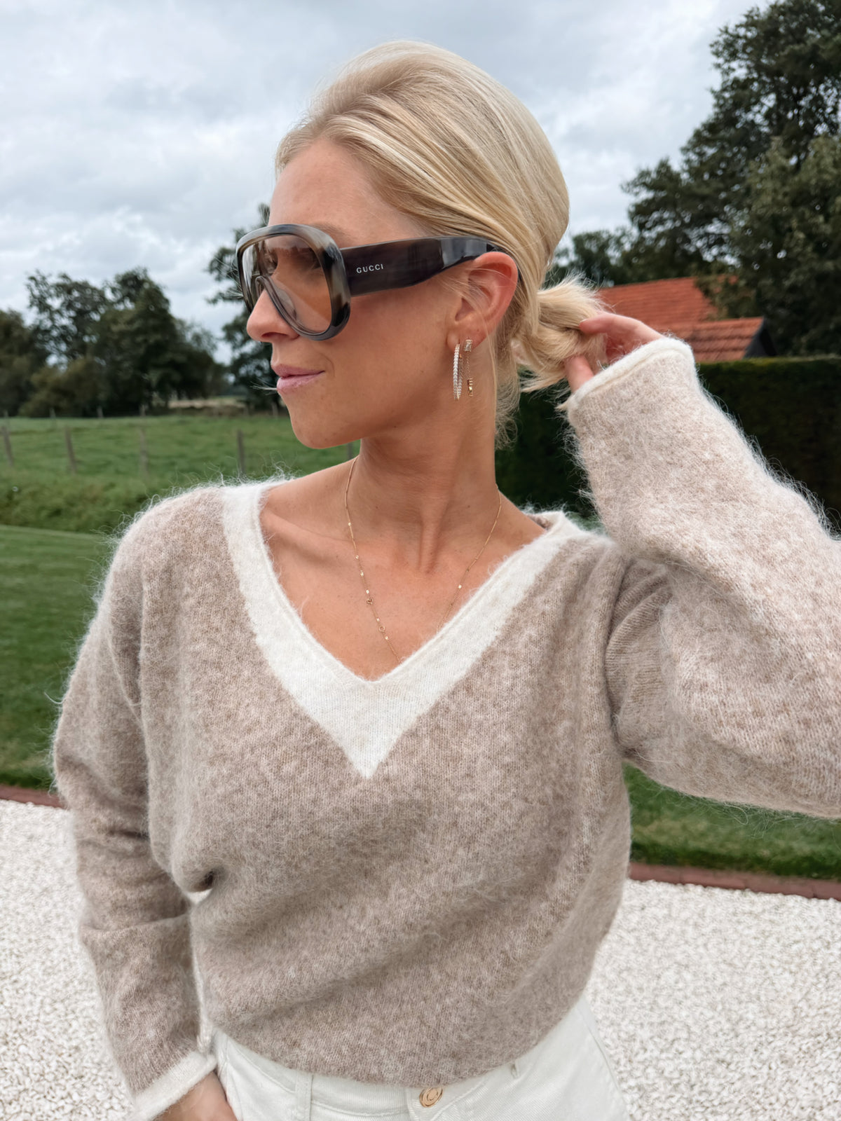 Colette Pull Beige/Ecru