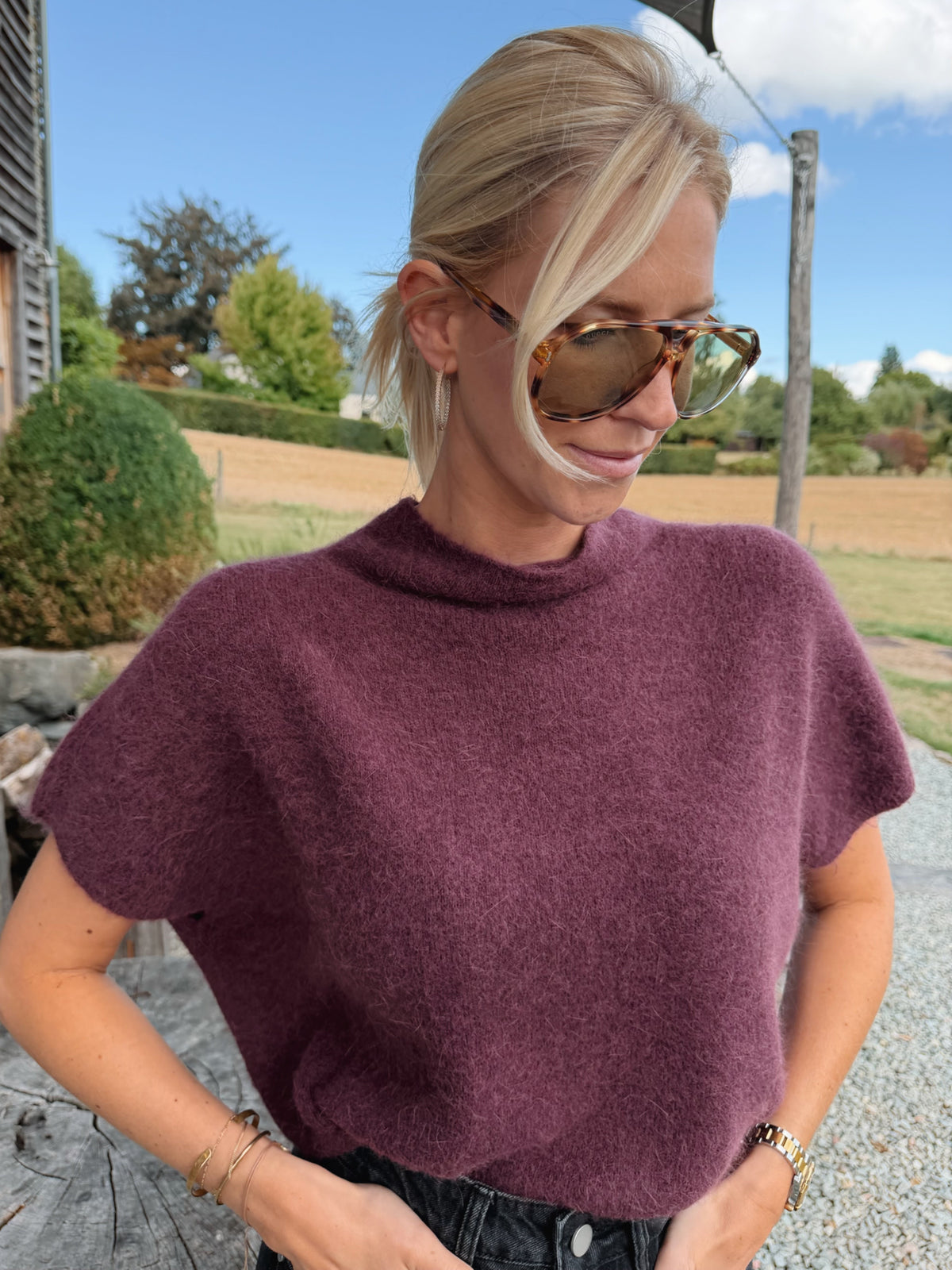 Elize Pull Bordeaux