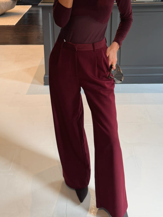 Camille Trousers Bordeaux