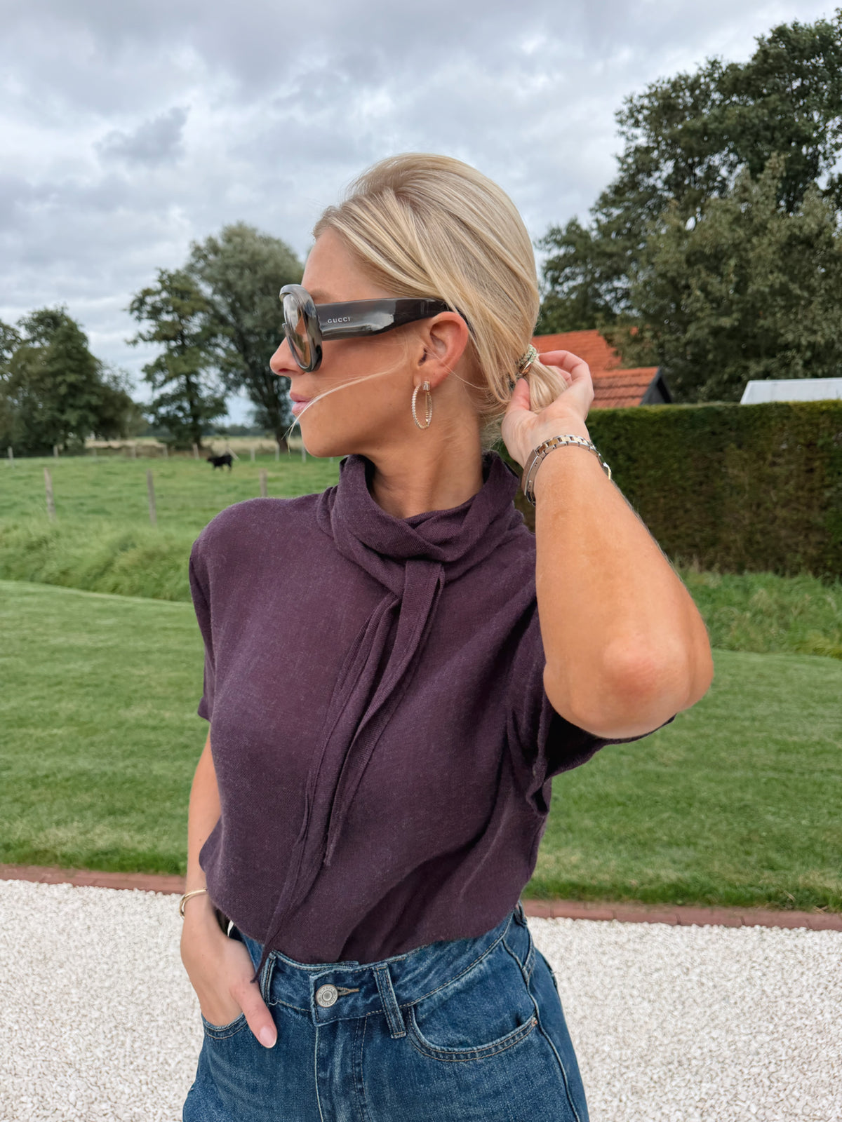 Cecile Top Bordeaux