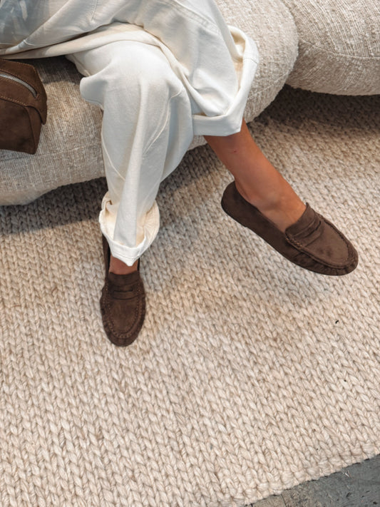 Jolene Loafers Suede Brown