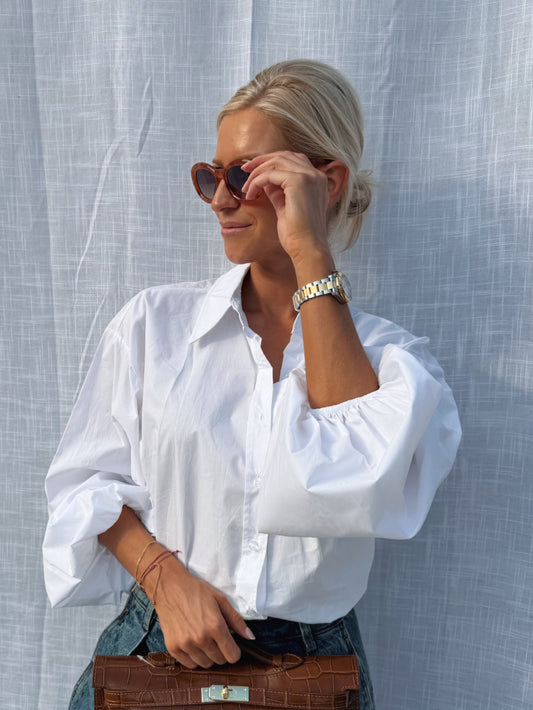 Lina White Blouse