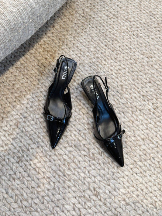 Josephine Slingbacks Black