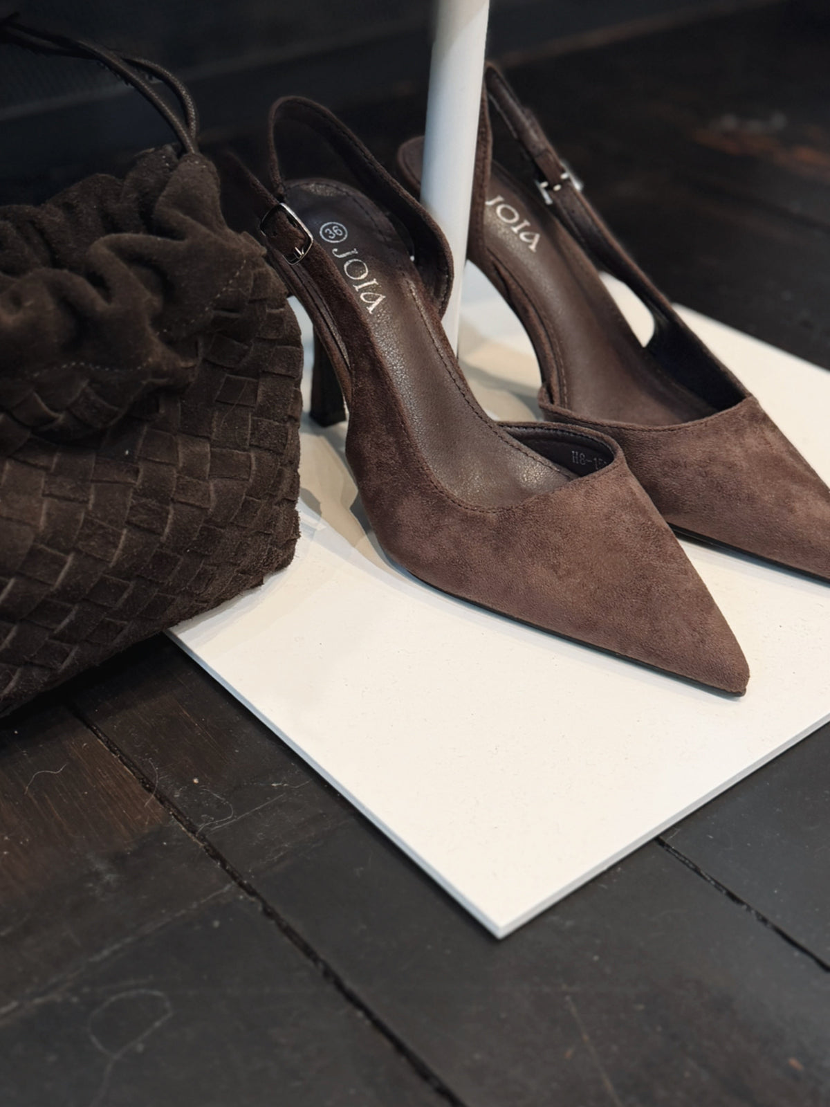 Joelle Slingbacks Suede Brown