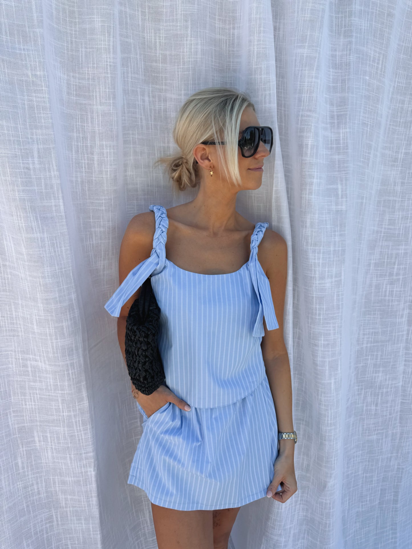 Alicia Set blue Short and Top