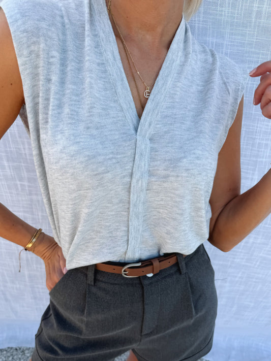 Norélie Top Grey