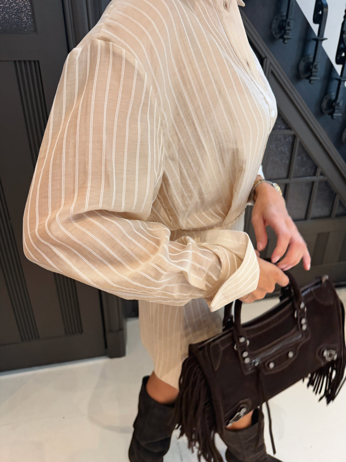 Hannah Dress Beige