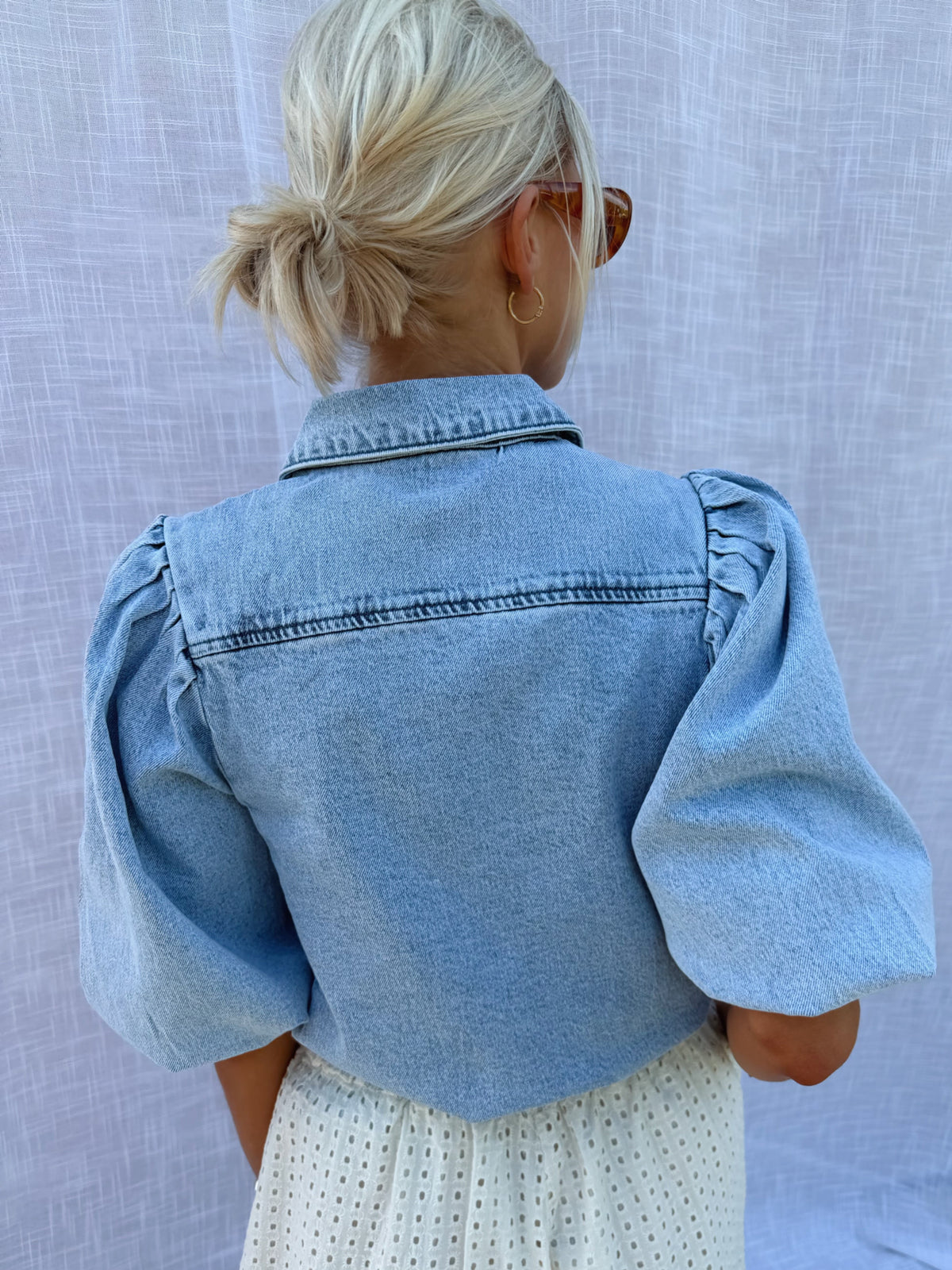 Victorine Jeans Blouse