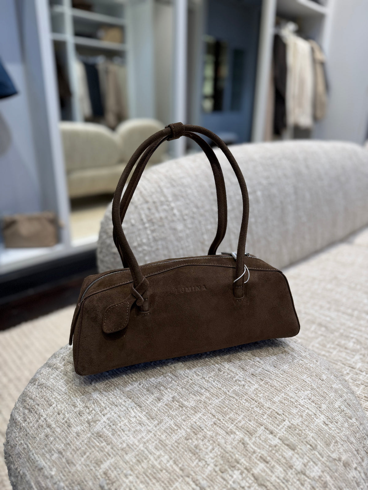 Julee Suede Bag Brown