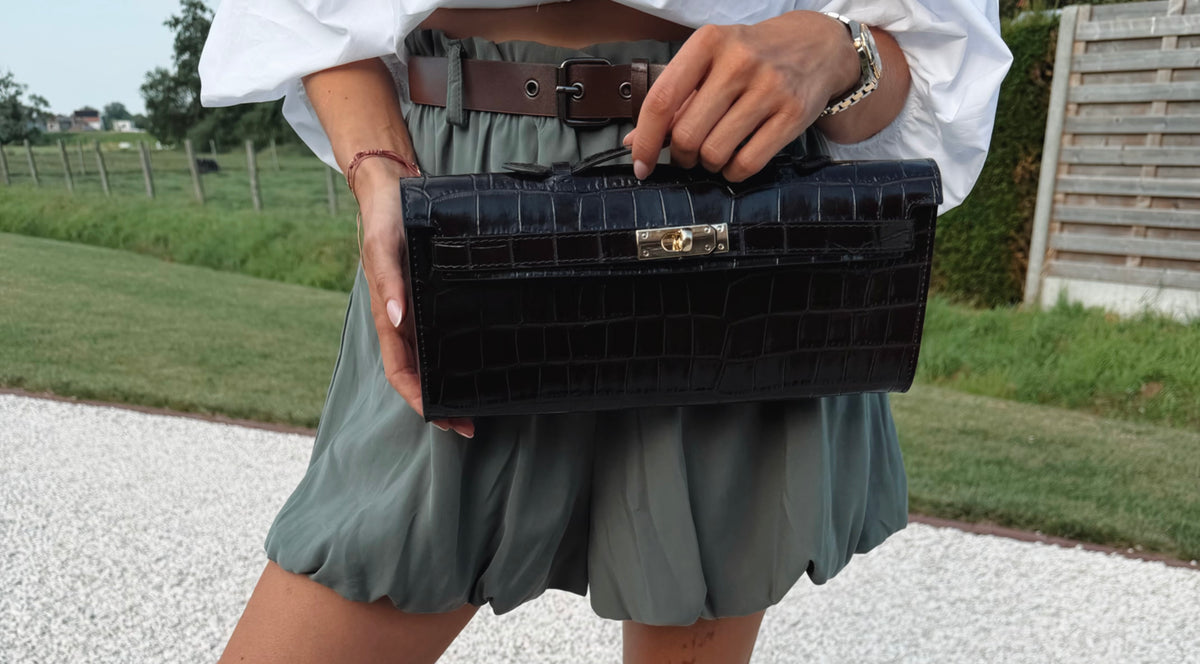 Palermo Croco Bag Brown
