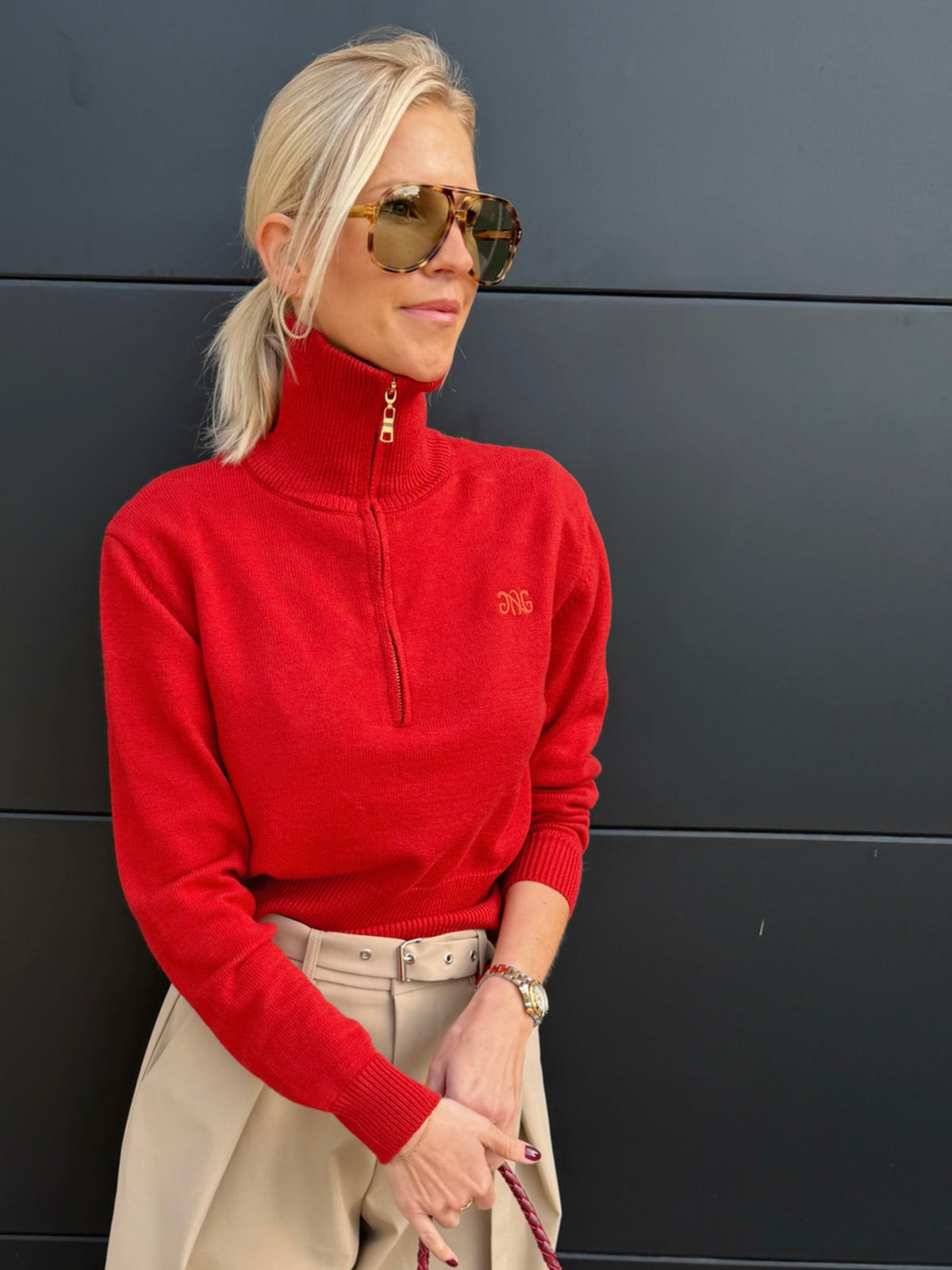 Nathalie Sweater Red