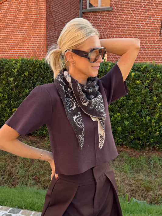 Hollis Scarf Brown/Beige