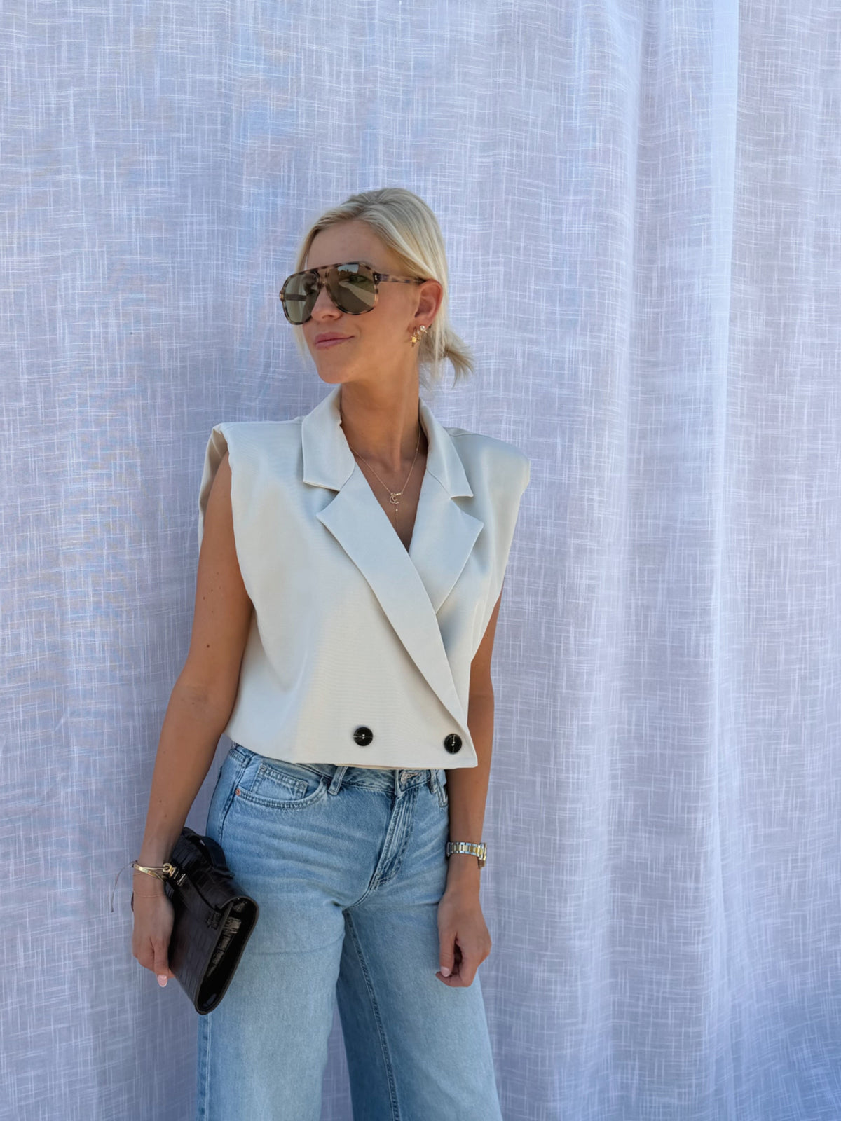 Rosie Top Beige