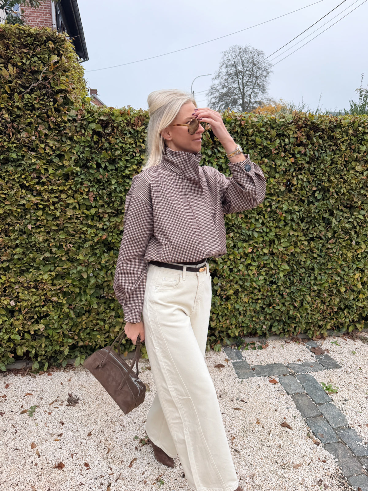 Fleur Jacket Brown/Ecru