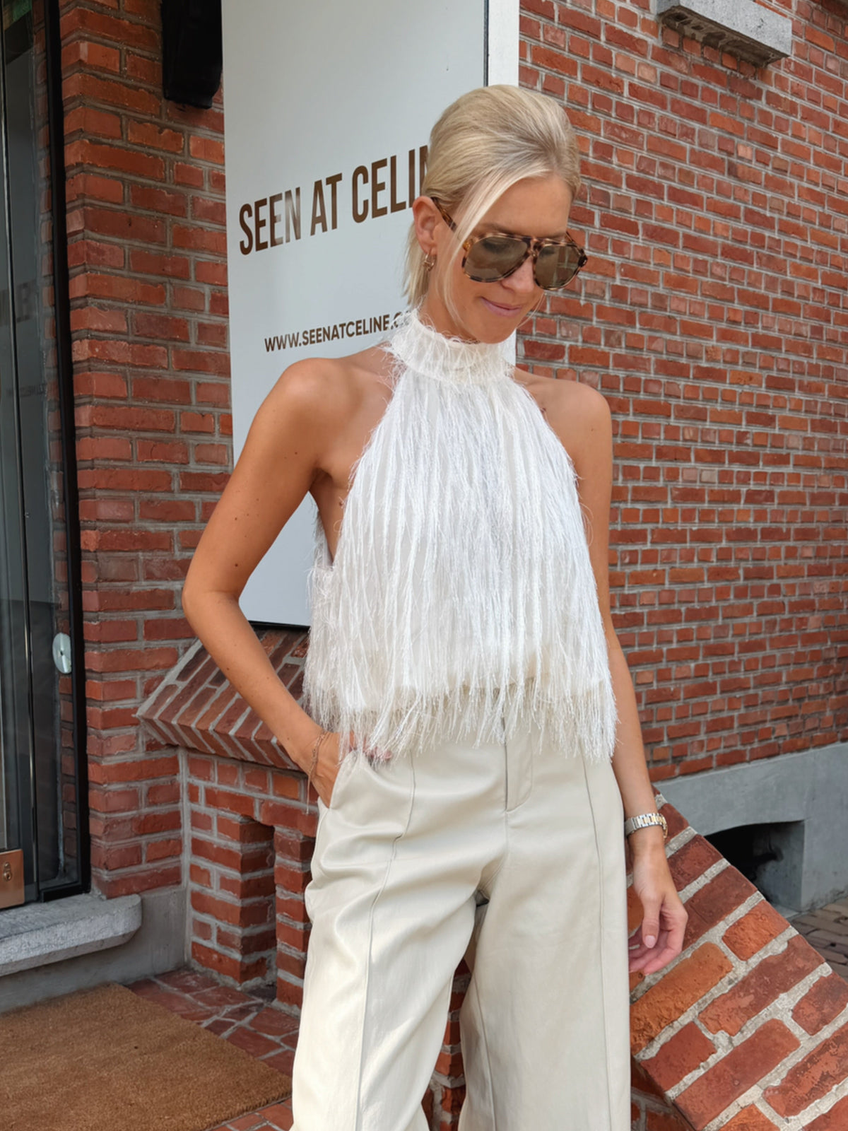 Clementine Top Ecru