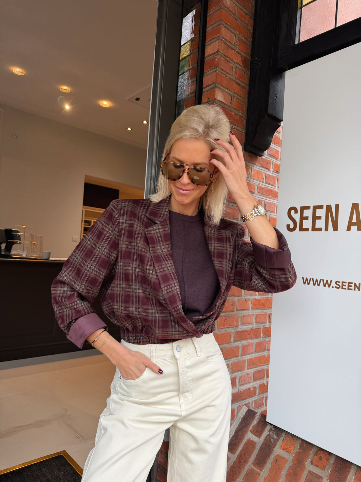 Alice Blazer Bordeaux