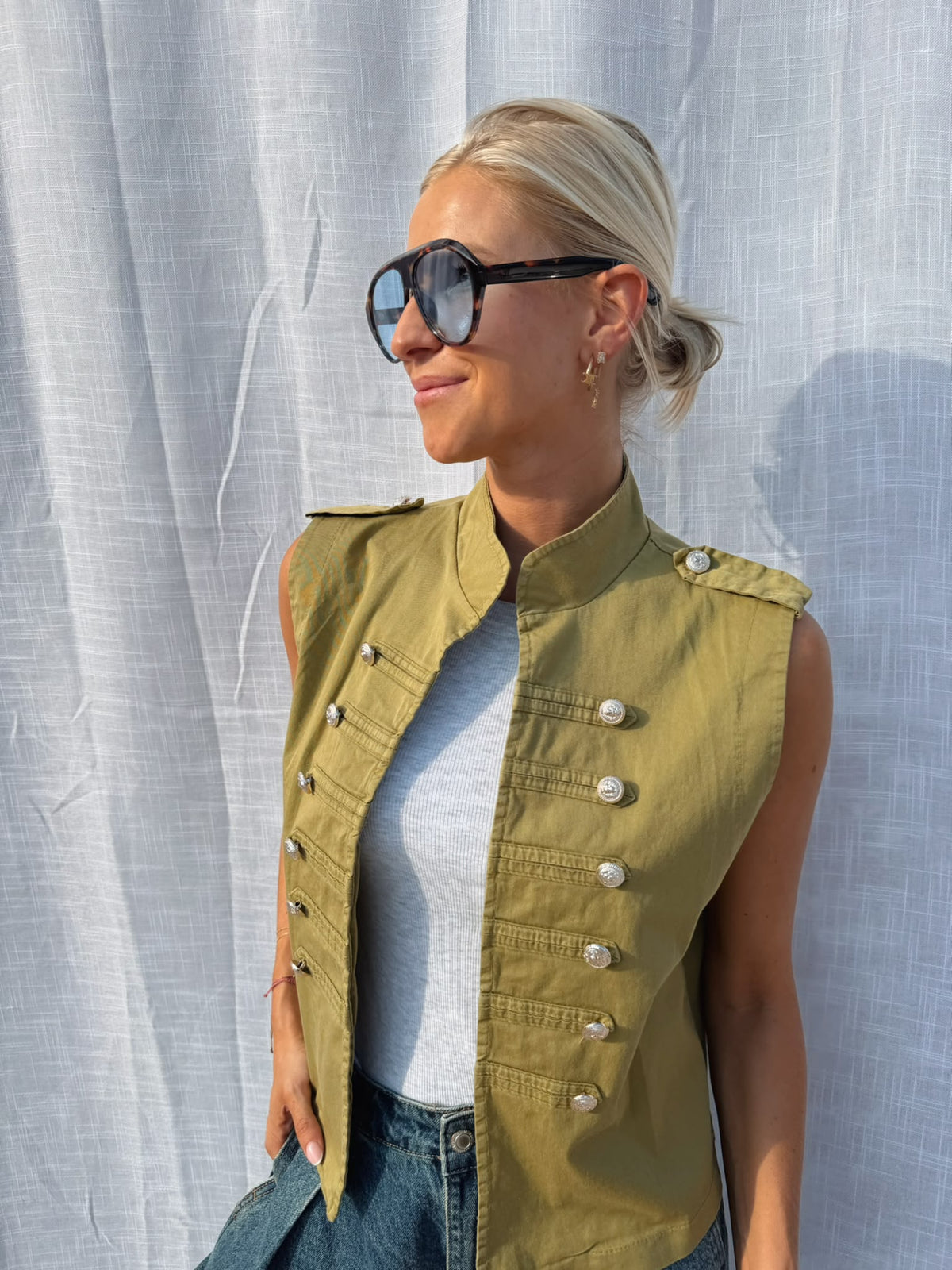 Eloise Gilet Green