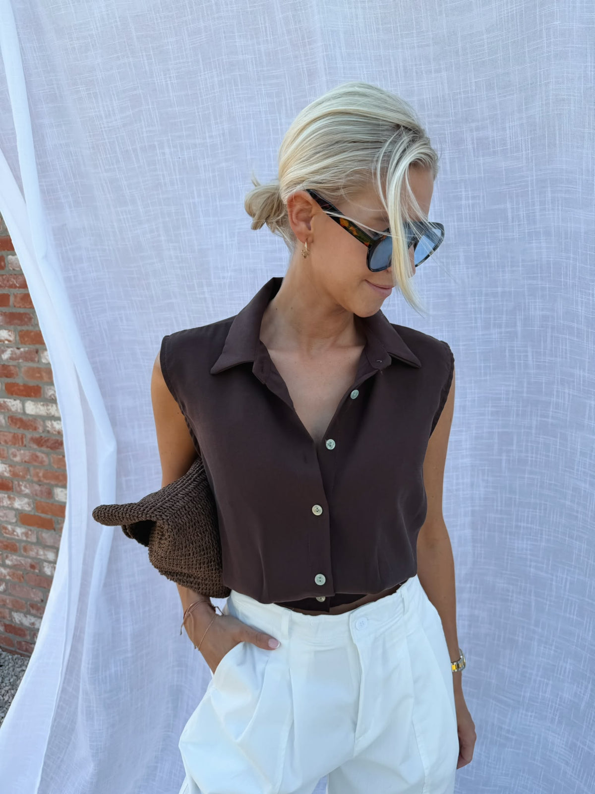 Filine Top Brown