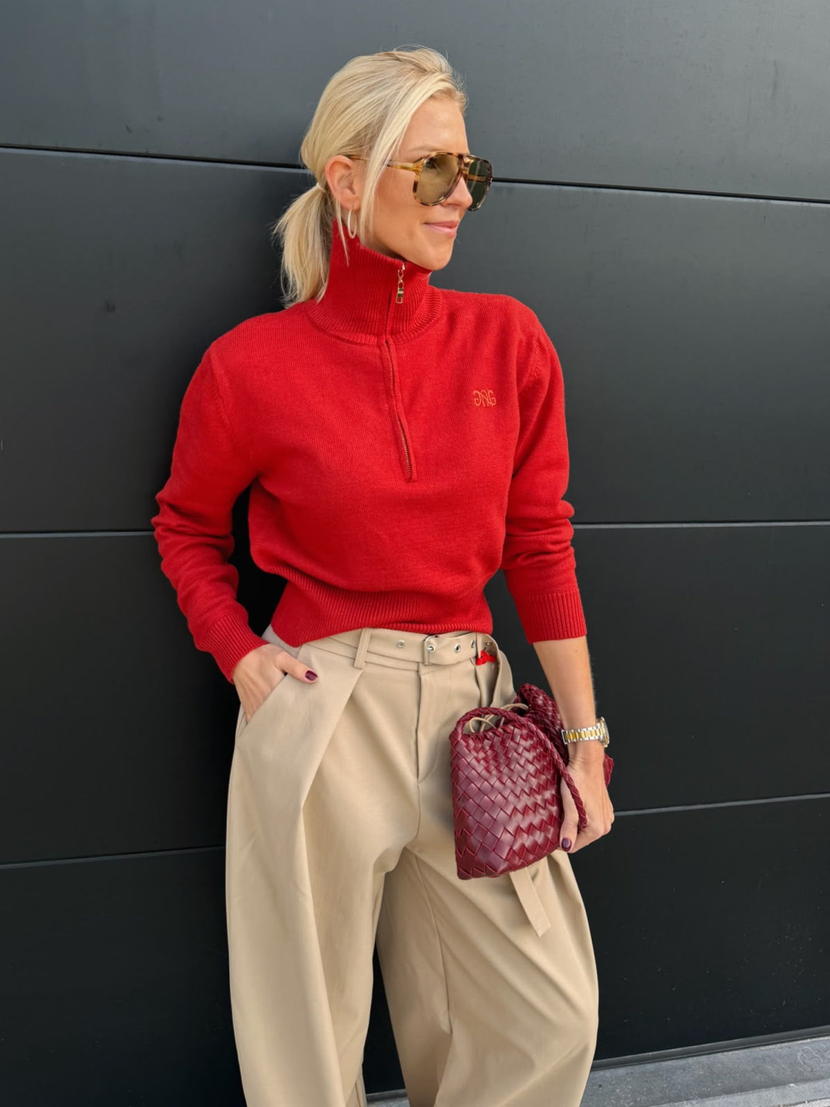 Nathalie Sweater Red