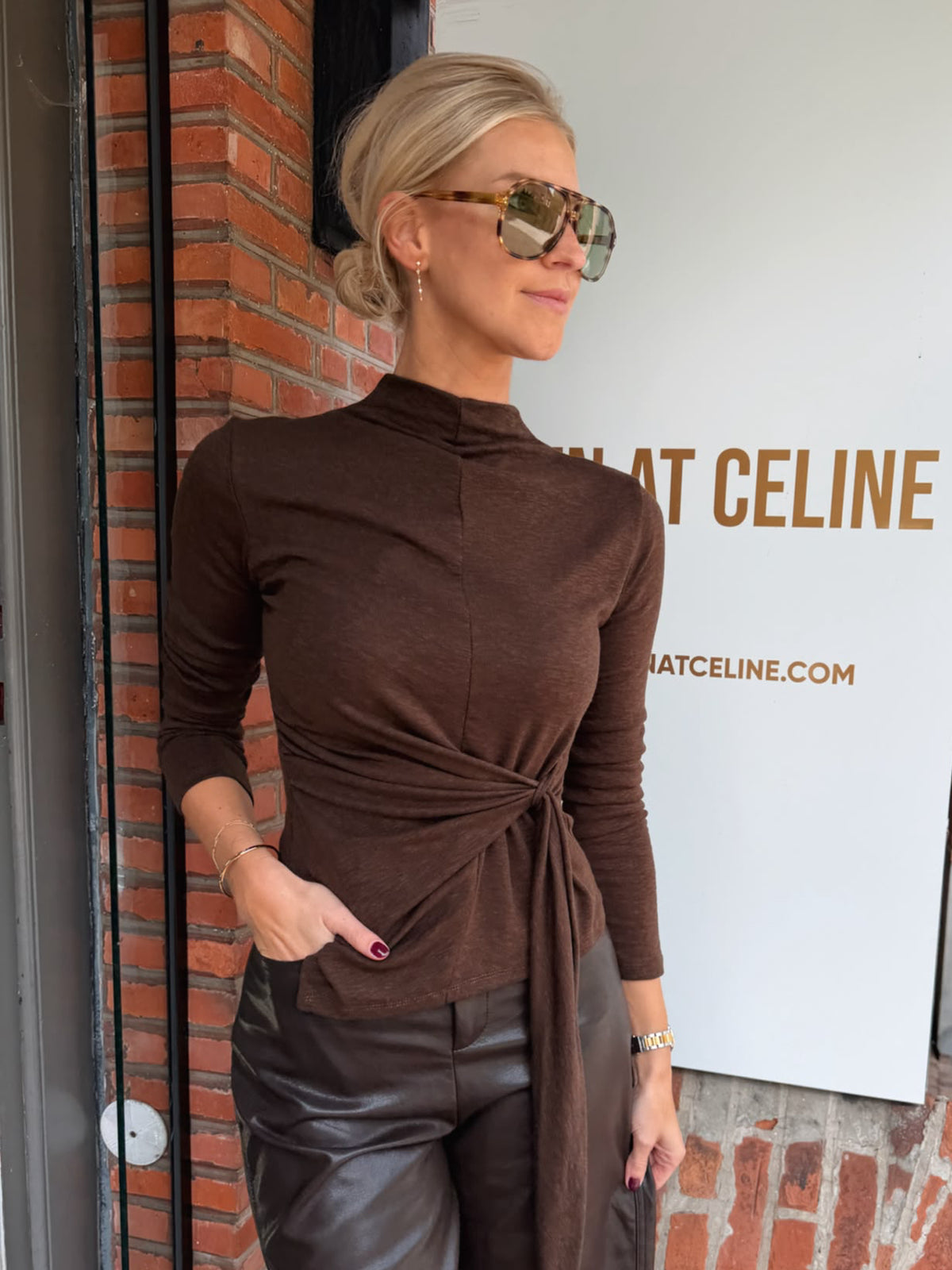 Zita T-shirt  brown